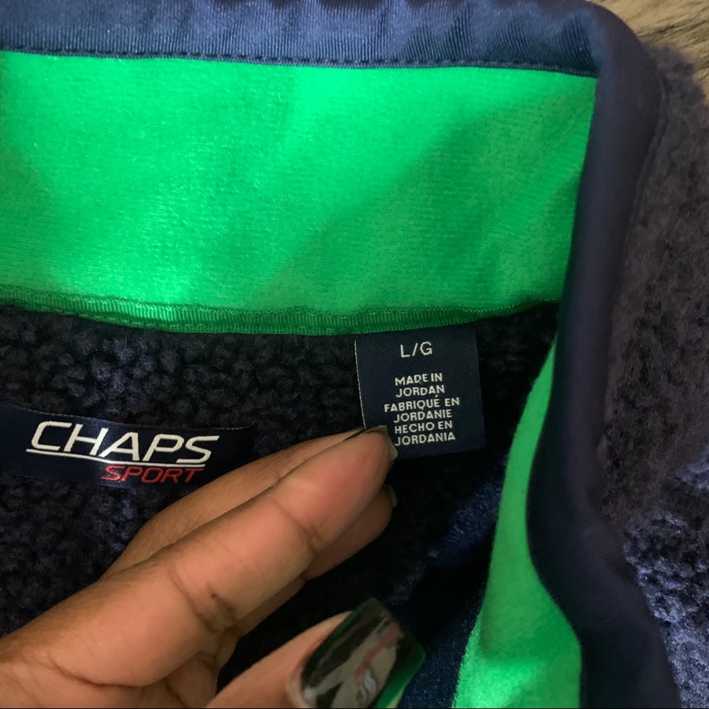 Retro Chaps Sport Active teddy Fleece Vest Blue - Picture 9 of 10